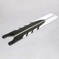 BL-600-F-01 - 600mm fiberglass blades for T-REX 600, RAPTOR 50