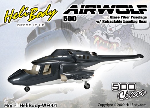 HB-WF001 - Airwolf 500 - Retractable Gear - Glass Fiber Fuselage