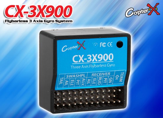 CX-3X900 - Flybarless 3 Axis Gyro System CopterX