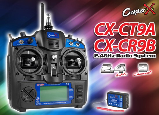 CX-CT9A - Transmitter with CX-CR9B Receiver 2.4Ghz NEW 2011
