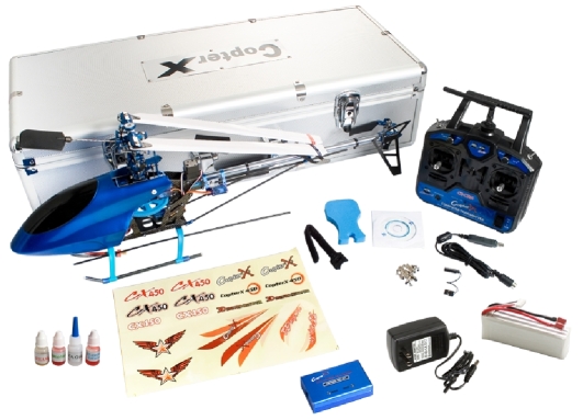 CX450SEV2-2.4G - CopterX CX450SE V2 2.4G RTF Metal Carbon