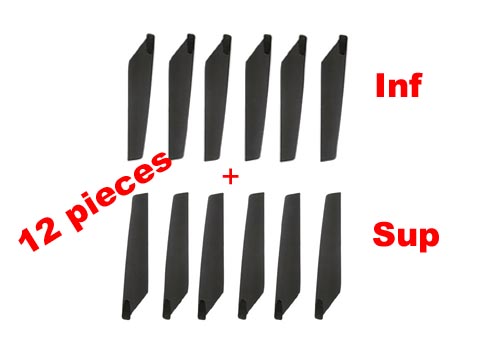 EK1-0313/0312 - 160mm Lower &  Upper Blades (12 pieces) for Lama