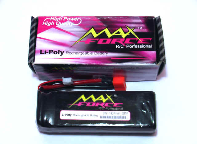 3EM-112220C - Battery lipo 11.1V 2200mAh 20C (Max Force)