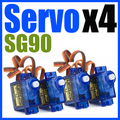 TWP-SG90X4 - 4 Micro servo Tower pro 9g SG90