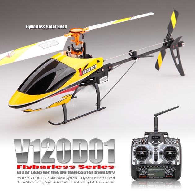 HMV120D01 - Helicopter Flybarless Brushless (2.4Ghz Edition)