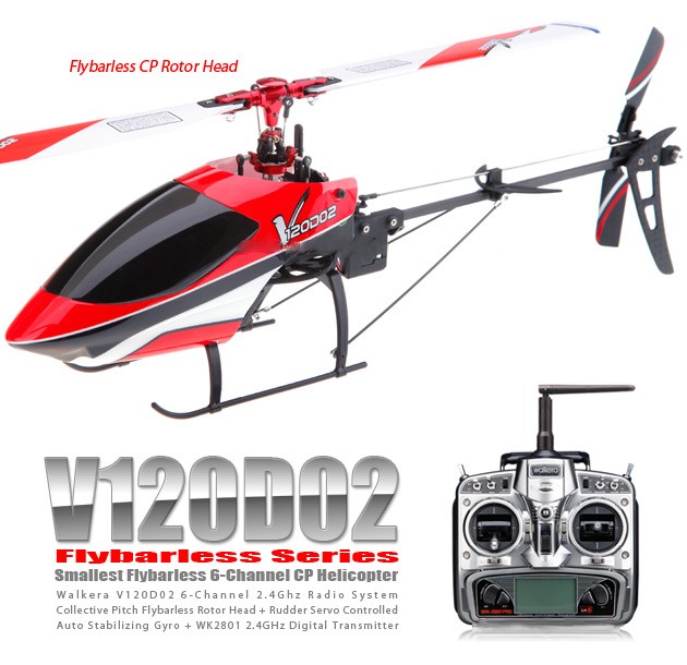 HMV120D02 - Helicopter Flybarless + WK2801PRO (2.4Ghz Red Special Edition 2011)